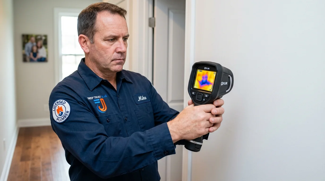 Thermal imaging leak detection by Johns Plumbing LLC in Fort Fairfield